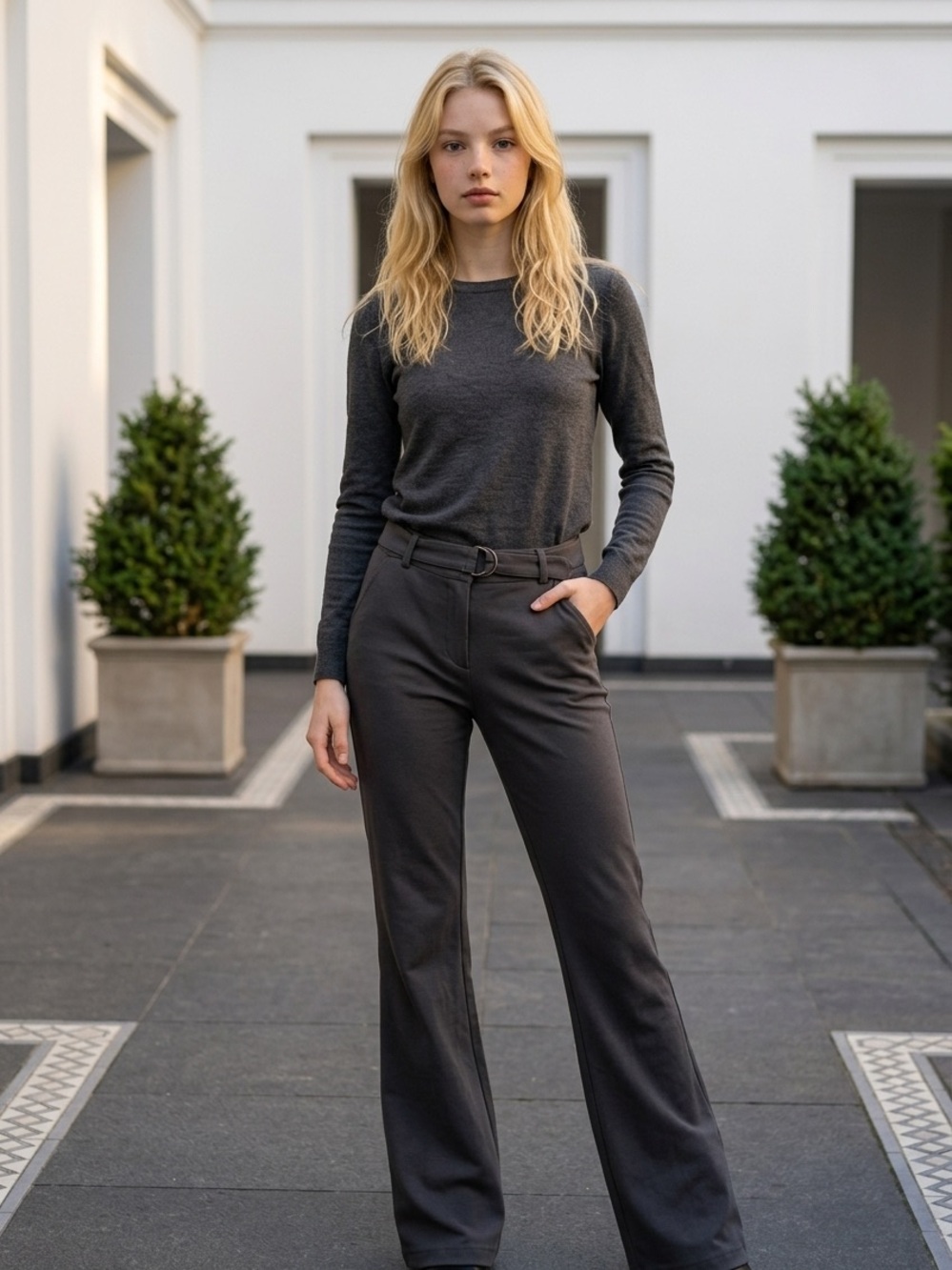 Willit Women’s Tailored Wide-Leg Pants